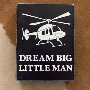 Wooden Wall Hanging: Dream Big Little Man